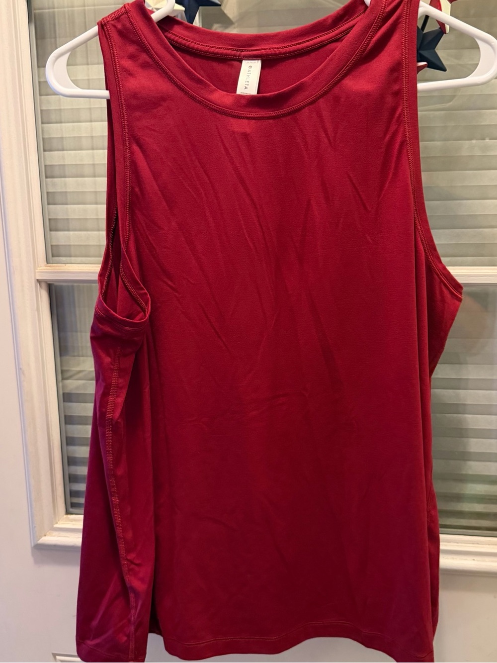Athleta Women's Red Sleeveless Tank Top